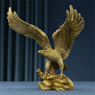 China Popular Selection Life Size Cast Iron China Designs Bronze Eagle Sculpture For Garden Decoration for sale