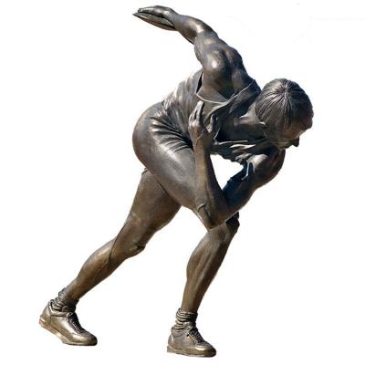 China High Quality Modern Custom Bronze Running Figure Statue China Life Size Casting Man Bronze Stock Sculpture for sale