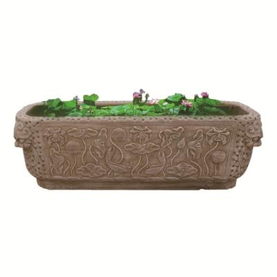 China Bathtub Stone Carvings and Carvings Onyx Freestanding Stone Carving Gray Stone Oval Natural Bathtub for sale