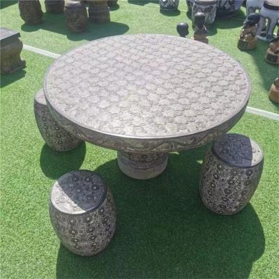 China Modern Design Hot-selling Natural Marble Stone Dining Table And Chairs Carve For Home Decoration for sale