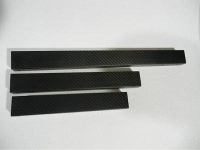 China Professional 3k high toughness pultrusion Rectangular Carbon Fiber Tube moulded for sale