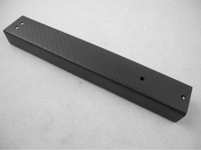 China Light Weight Matte Rectangular Carbon Fiber Tubing / Rods For Auto Mould / Display Rack for sale