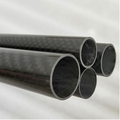 China 3K Twill Carbon Fiber Rod Roll Wrapped Hollow Round Tube zu verkaufen