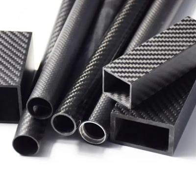 中国 Carbon Fiber Square Tube 3k Twill Matte / Glossy Rectangular Carbon Fiber Tube 販売のため