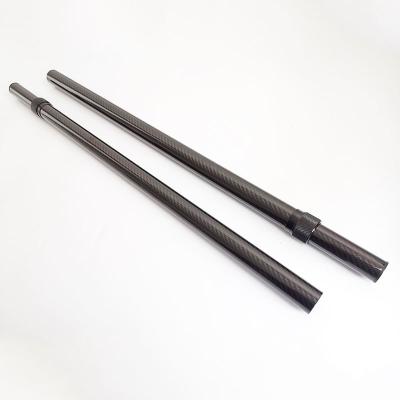 China Epoxy 3k Extending Carbon Fiber Telescopic Pole With Lock for sale