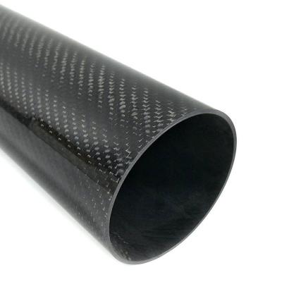 China Flexibilable Twill Carbon Fiber Round Tube 0.5mm 3K Carbon Fibre Tube for sale