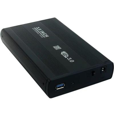 China Aluminum British Standard Power 3.5 Inch USB3.0 To SATA 3.0 Port SSD HDD Hard Drive Chassis USB External HDD Chassis for sale