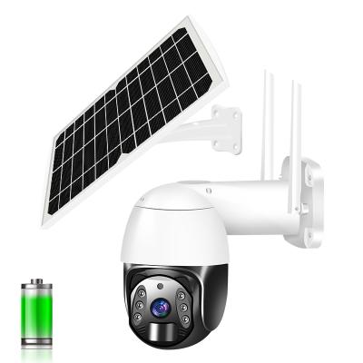 China Human Motion Tracking Smart Solar Alert PTZ 1080P PIR Motion Detection 4G SIM Card Waterproof IP66 Camera for sale