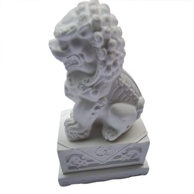 China Contemporary Aromatherapy Gypsum Three-Dimensional Stone Lion Ornaments Lucky Fortune Car Decoration Office Home Gift for sale