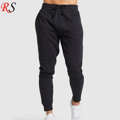 China Custom Color Single Breasted Anti-pilling Pants Cotton Polyester Blend Track Pants Mens Black Sweatpants 2022 for sale