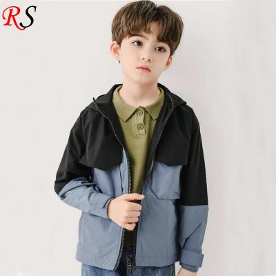 China Anti-wrinkle Spring And Autumn New Brand Kids Clothing OEM With Coating Little Boys Stylish Windproof Jacket for sale