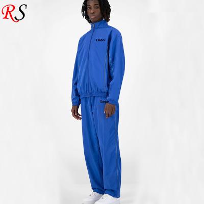 China Wholesale QUICK DRY Men's Hot Blue Sporty Set Tracksuit Spring Factory Sale Guangdong Custom Logo for sale