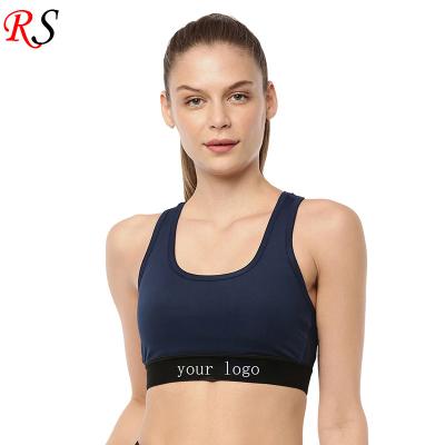 China Factory Selling Yoga Sportswear Custom Made Sexy Hot Top Breathable Crop Top Women Black Sports Bra for sale