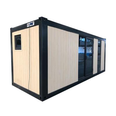 China Heat-insulated ready wooden house morden popular style aluminum container prefab house for sale