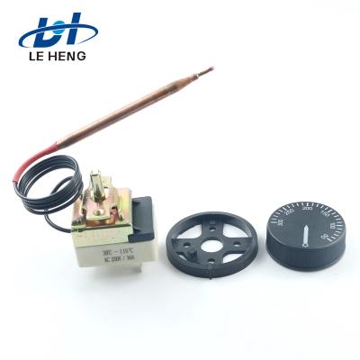 China Plus 100 Mechanical Adjustable Thermostat Temperature Control Copper Switch for sale