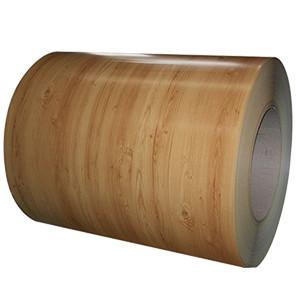 China HDP Printech Color Coated Coil Wood Grain PPGI Coil Sheet zu verkaufen