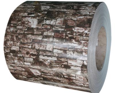 China ASTM A755 Brick Marble Pattern Prepainted Galvanized Steel with Wood Grain for Industry, Roofing, Building Materials for sale