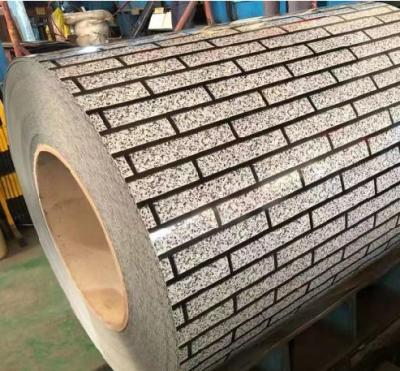 China Brick Pattern Printech Color Coated Coil AkzoNobel Building Material for sale