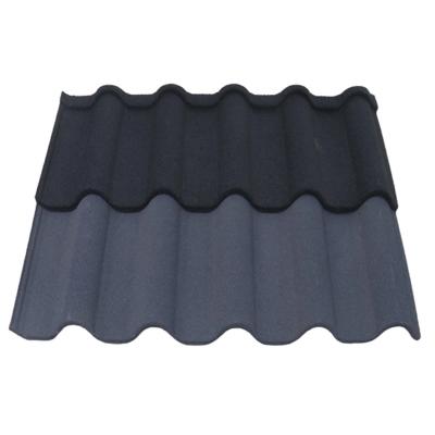 China GOLAN TILE Groove Tiefe römische Fliesen Farbiger Stein Beschichtet 0,40mm Aluzinz Dachplatten zum Verkauf Garantie 30-50 Jahre zu verkaufen