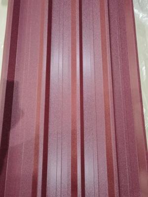 Cina Tavola di tetto trapezoidale di colore rosso con texture pre-pintata Galvanizzata Z275=G90 Super SMP 40 anni in vendita