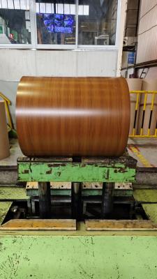 Cina Grado 50 HDP 0,60 mm Walnut Verniciato Galvalume Steel Coil in vendita