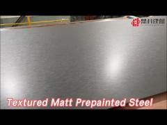 Brown Textured Matt Prepainted Steel Coil Galvanized Reticulated For Building Roof