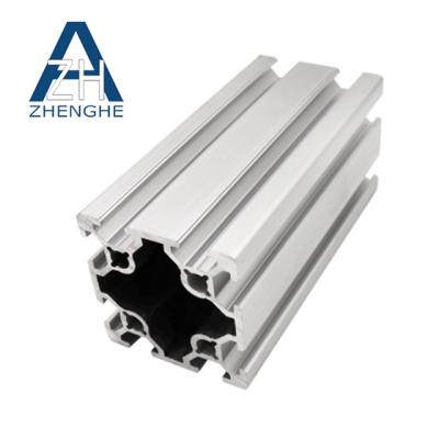 China Industrial Aluminum T-slot Frame Profiles Extrusion 80x80 for sale