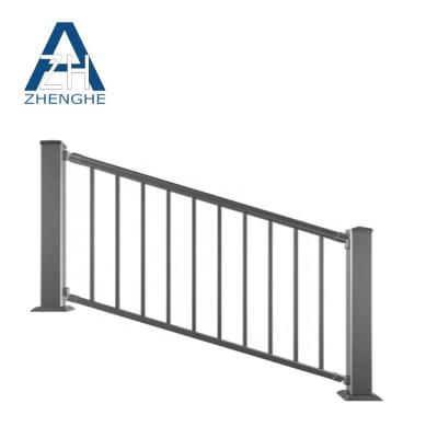 China Easily Assembled Rectangle Tube Aluminum Profile Black Anodized Aluminum Fence for sale