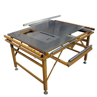 China 90 KG Weight VERTICAL Style Portable Sliding Table Saw Machine for Wood Cutting Panel for sale