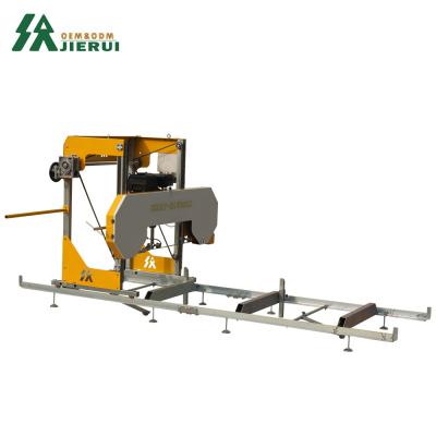 China Woodworking JIERUI Portable Hydraulic Automatic Sawmill Electric Wood Cutting Machine for sale