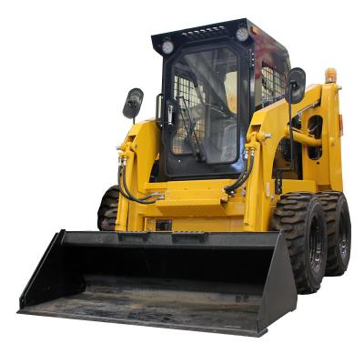 China Mini-Lader für Bauarbeiten Erdbewegungsmaschinen Rad-Skid-Steer-Lader zu verkaufen