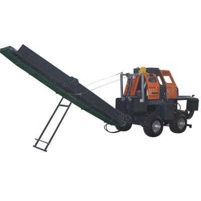 China 30T Gasoline Log Splitting Wood Cutting Firewood Processor With CE Certification for sale