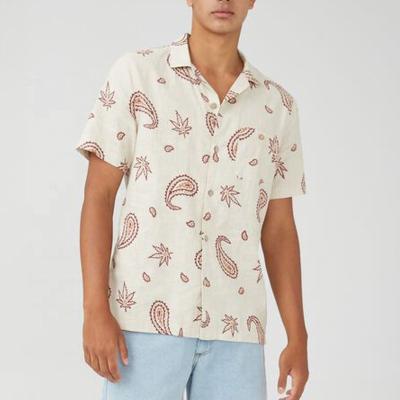 China Superior Vacation Aloha Hawaiian Shirt Anti-Pilling Polyester OEM Anti-Pilling Custom Casual Intellectual Beach Vacation For Men for sale