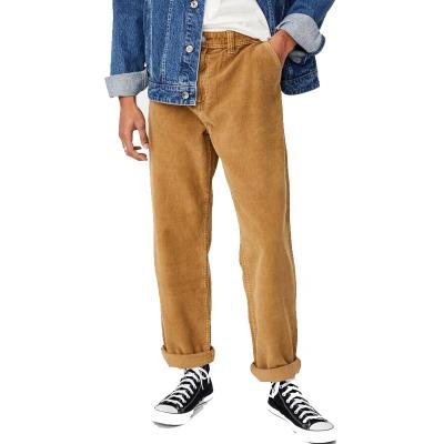 China Wholesale QUICK DRY custom casual cargo pants tube straight boy's pants autumn and winter loose fit men's corduroy pants for sale