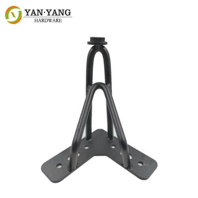 China Black Color Metal Furniture Legs And Feet With Strong Load Capacity for sale