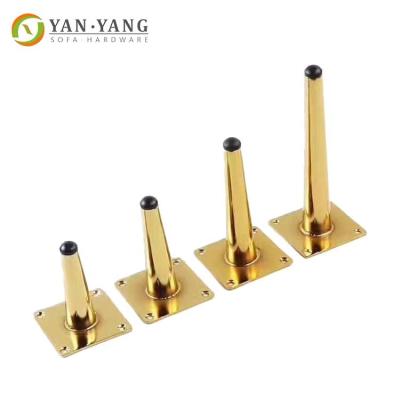 China Size Accept Customized Easy To Install Gold Color Metal Legs For Furniture for sale