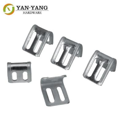 China Furniture Accessories Silver Half Plastic Covered Longer 4-Holes Spring Clip for sale