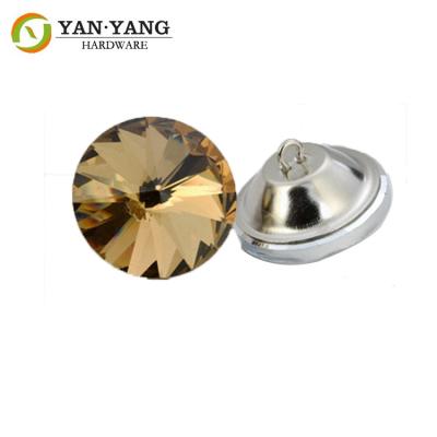 China Crystal Round Diamond Acrylic Upholstery Buttons for furniture for sale