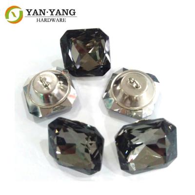 China chinese factory wholesale diamond glass sofa button crystal buttons for sale