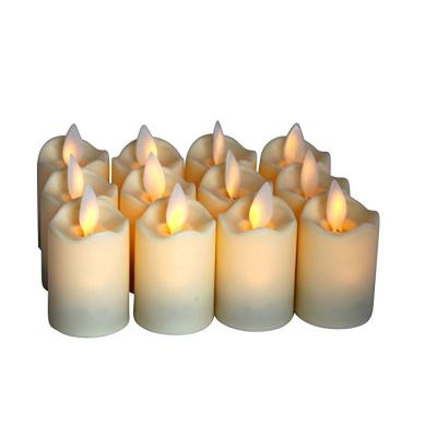 China Flameless Decorative Led Candles Dancing Wick Candle Lights Moving Flame Led Candle for sale