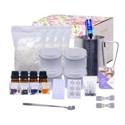 China Decoration Handmade Candle Making Supplies Gift Soy Wax DIY Candle Making Kit Set for sale