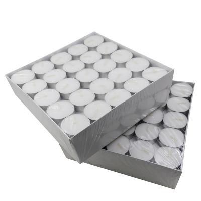 China Home decor 50pcs paraffin wax tealight candels/2 hours flameless tea light candles for sale