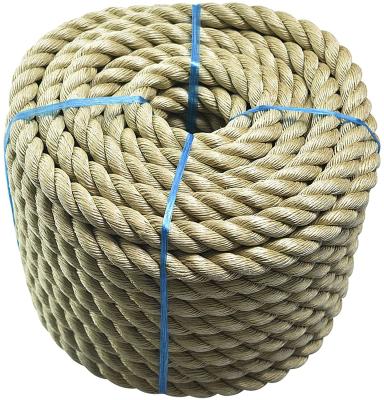 China High Quality Sisal Rope 1 Inch X 100 Feet ProManila - UnManila Twisted Rope, Tan Twisted 3 Strand Polypropylene Rope for sale