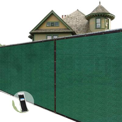 China Stadium Stairs Playground Barrier Screen Green, 6.5ft x 16.5ft Privacy Screen Mesh for Fence, Windproof Shade Netting for sale