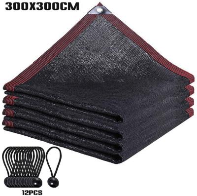 China Black Greenhouse Farmhouse Garden 70% Sunblock Shade Cloth Net UV Resistant, Garden Shade Mesh Tarp For Plant Cover, for sale