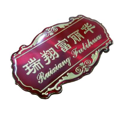 China Custom 2023 Custom Plastic Label Logo Adhesive Sticker Sticker Dropping for sale