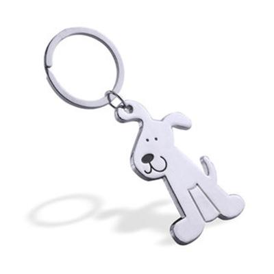 China Clean Metal Design Key Chain Letter Metal Badge Retractable Reel for sale