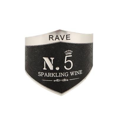 China China Custom Embossed Heat Sensitive Aluminum 3D Printing Wine Label for sale