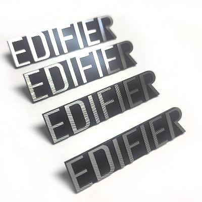 China China Factory Supply Extruded Aluminum Stainless Steel Metal Strip Small Audio Signs for sale