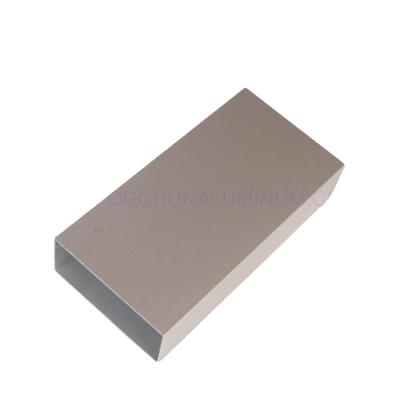 China door & Aluminum Tubes Profiles/150X50 Gray Aluminum Tubes Window 82X38 Square Extrusion for sale